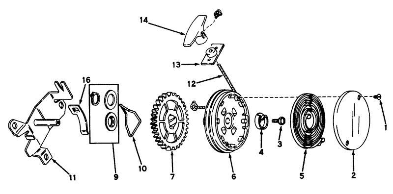 Rewind Starter N0 590450a