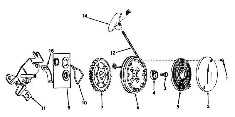Rewind Starter N0 590519