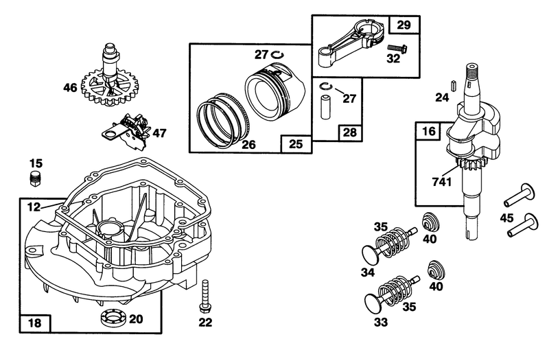 Engine Briggs and Stratton Model 127802 0640 01