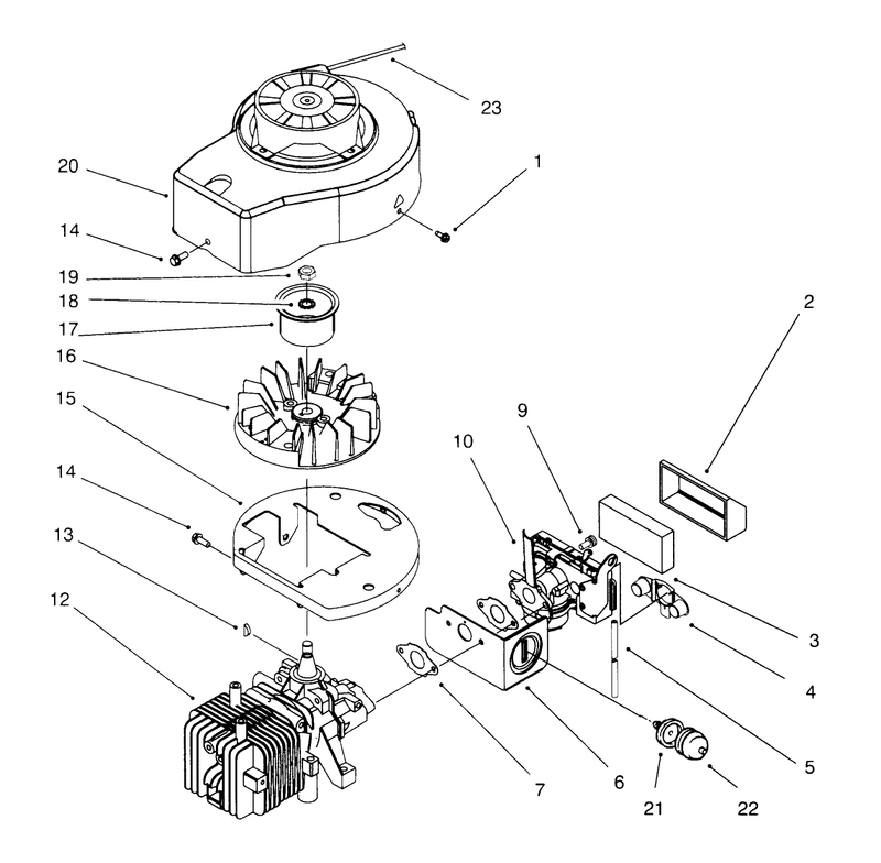 Shroud and Block Assembly model No 20441 Only