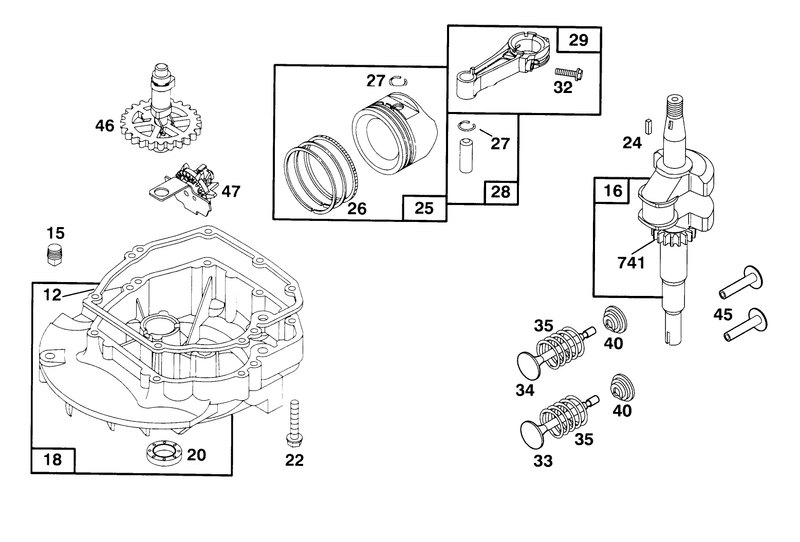 Engine Briggs and Stratton Model 127802 0640 01