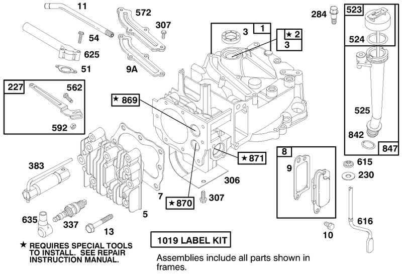 Engine Briggs and Stratton Model 12f802 0650 01