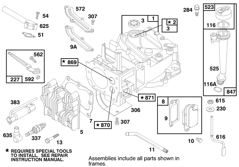 Engine Briggs and Stratton Model 12h802 1758 E1