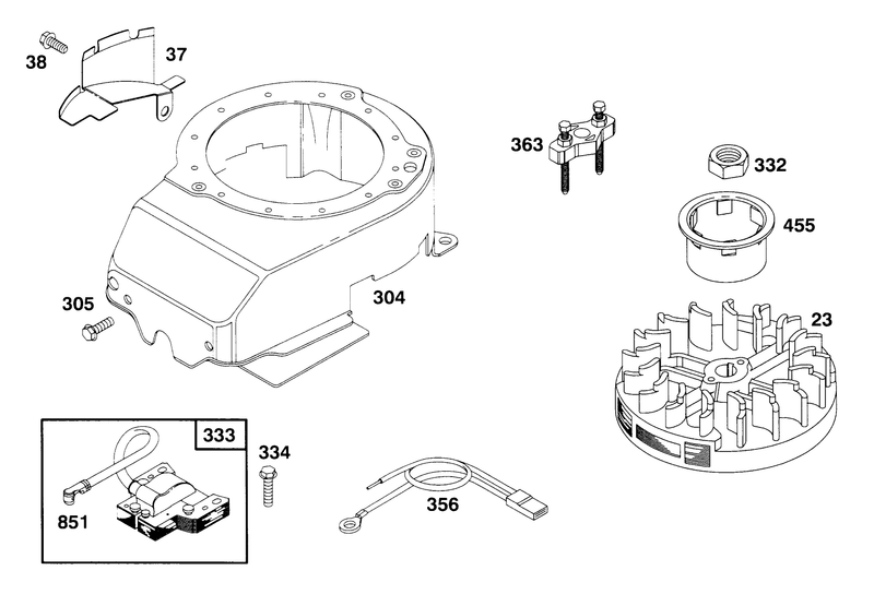 Engine Briggs and Stratton Model 127802 0640 01