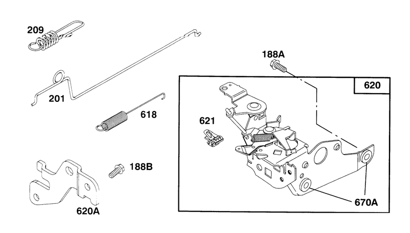 Engine Briggs and Stratton Model 127802 0640 01