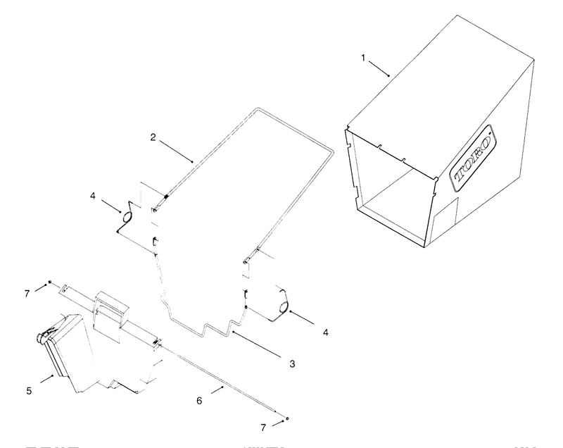 Rear Bagging Assembly model No 20454 Only