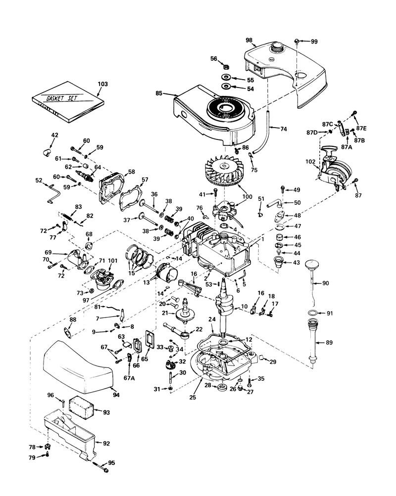 Engine Tecumseh Model No Tnt 120 12003