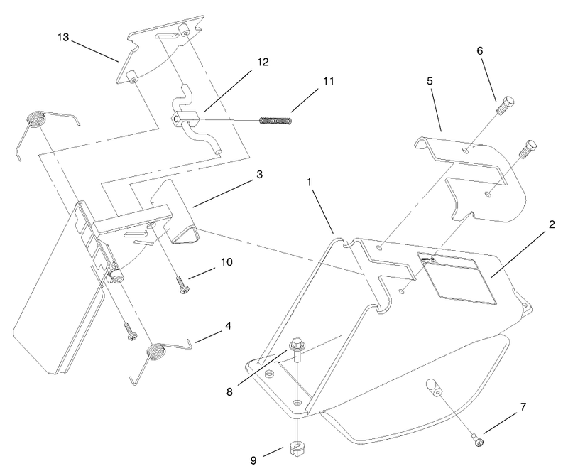 Discharge Chute and Door Assembly