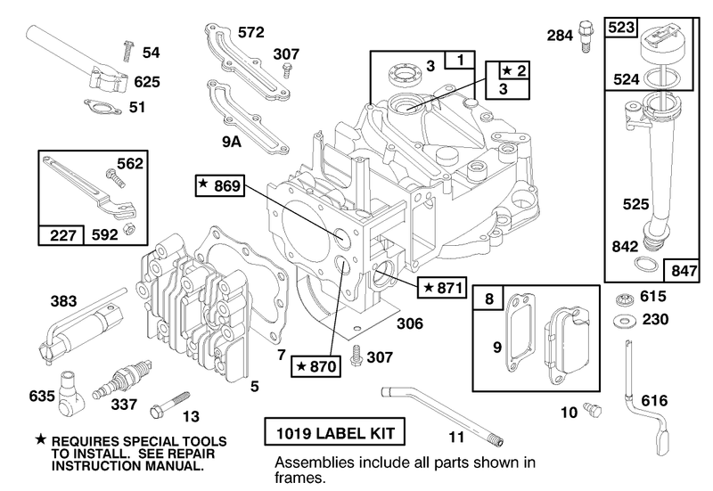 Engine Briggs and Stratton Model 12h802 1758 A1