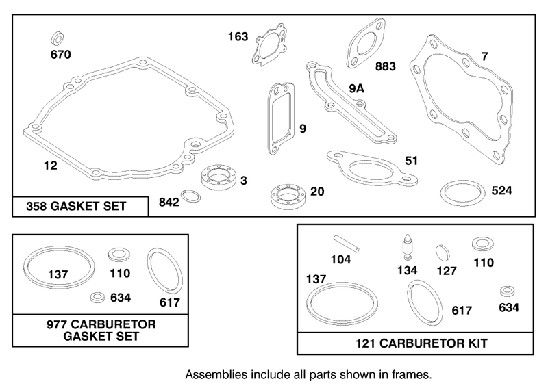Engine Briggs and Stratton Model 12h802 1758 A1