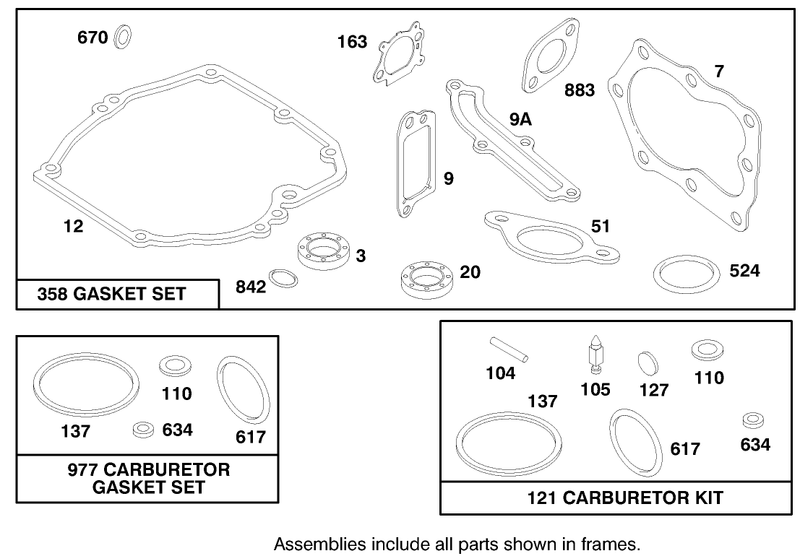 Engine Briggs and Stratton Model12h802 0658 01