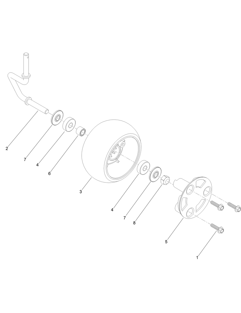Caster Wheel Assembly No 163 1920