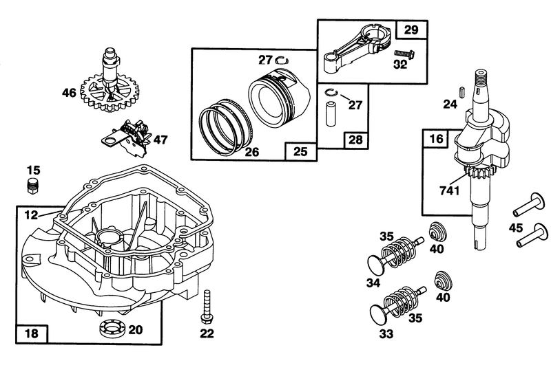 Engine Briggs and Stratton Model 128802 0615 01