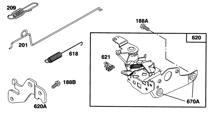 Engine Briggs and Stratton Model 128802 0615 01