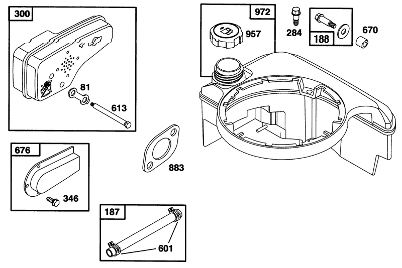 Engine Briggs and Stratton Model 128802 0615 01