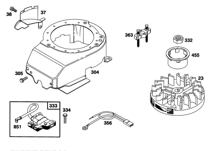 Engine Briggs and Stratton Model 128802 0615 01