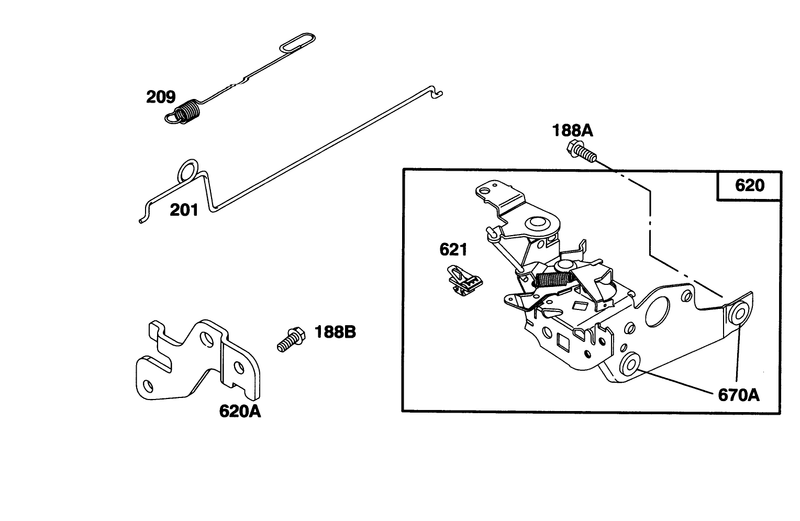 Engine Briggs and Stratton Model 128807 0658 01
