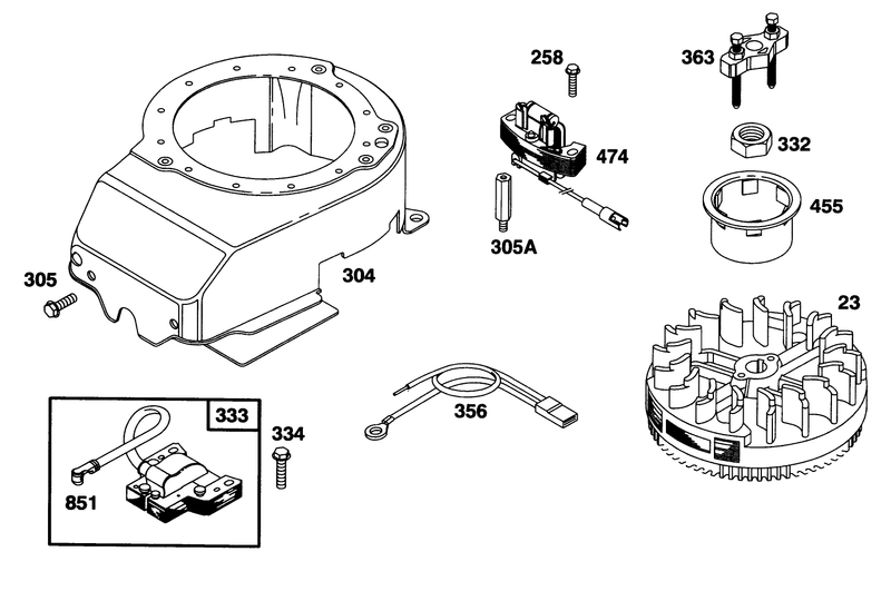Engine Briggs and Stratton Model 128807 0658 01