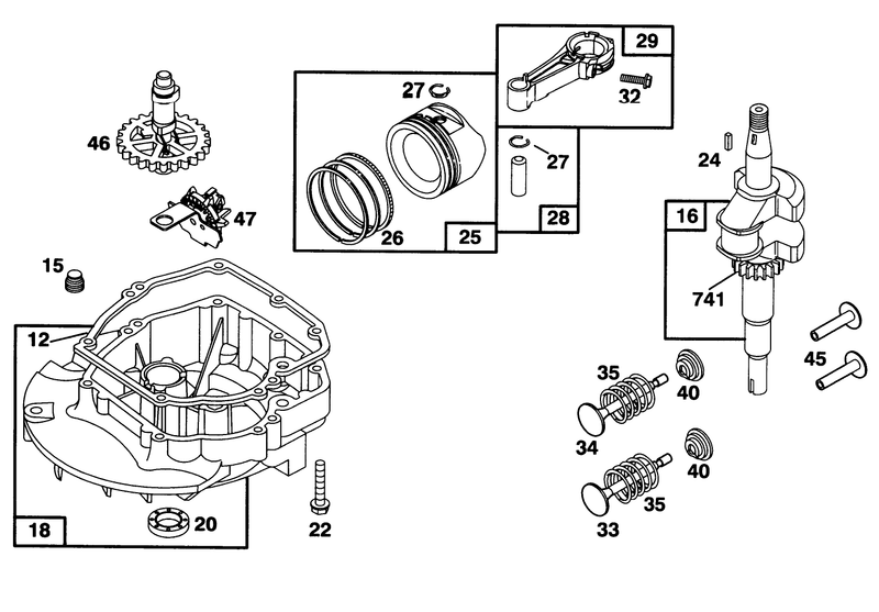 Engine Briggs and Stratton Model 128807 0658 01