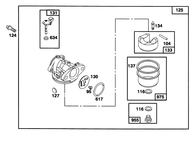 Engine Briggs and Stratton Model 128807 0658 01