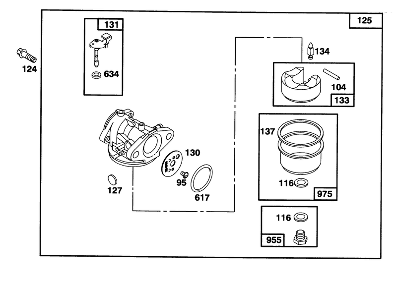 Engine Briggs and Stratton Model 128802 0615 01