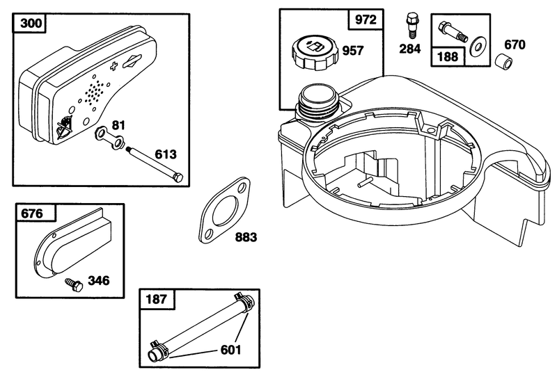 Engine Briggs and Stratton Model 128802 0615 01
