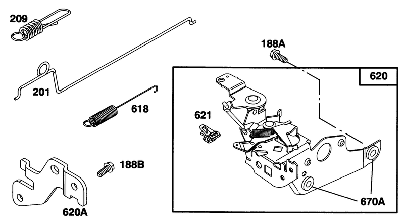 Engine Briggs and Stratton Model 128802 0615 01