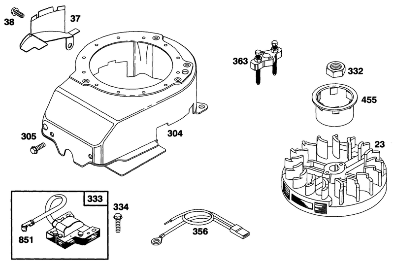 Engine Briggs and Stratton Model 128802 0615 01