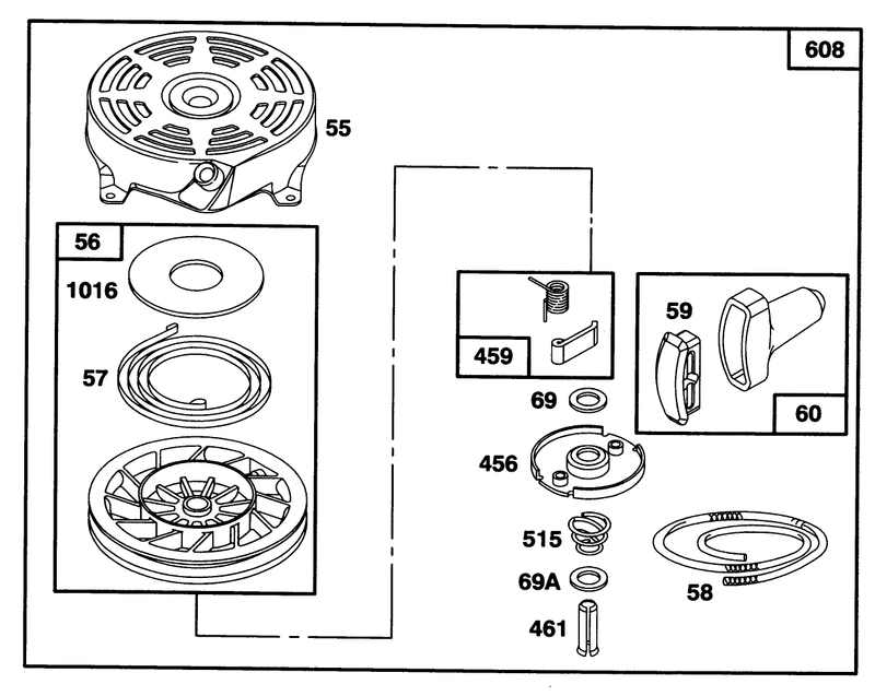 Engine Briggs and Stratton Model 128807 0658 01