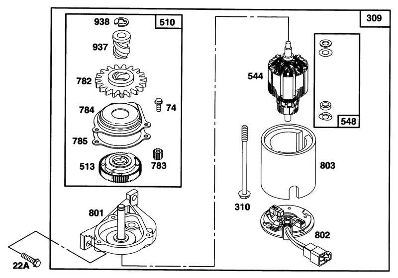 Engine Briggs and Stratton Model 128807 0658 01