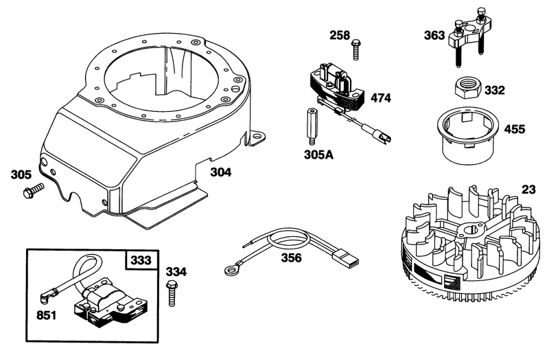 Engine Briggs and Stratton Model 128807 0658 01