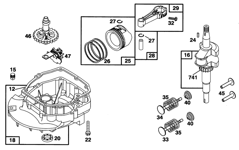 Engine Briggs and Stratton Model 128802 0615 01