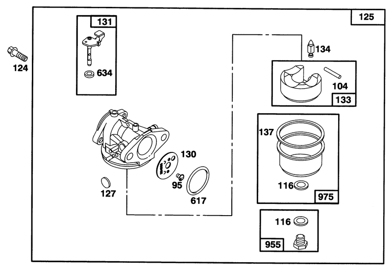 Engine Briggs and Stratton Model 128802 0615 01