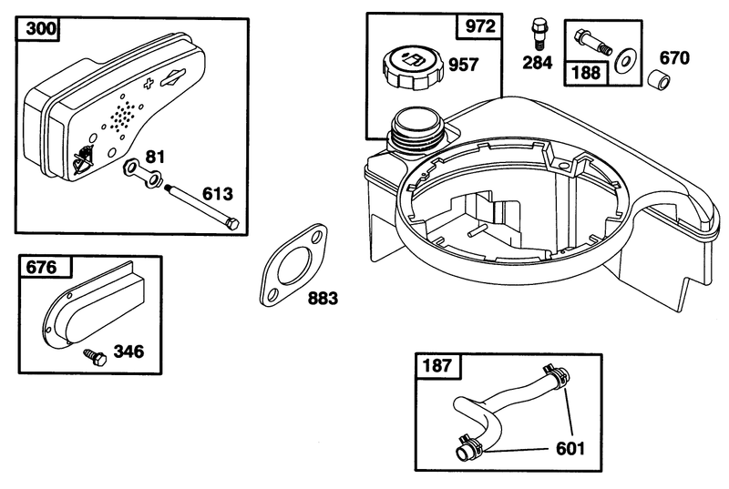 Engine Briggs and Stratton Model 128807 0658 01