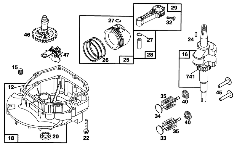 Engine Briggs and Stratton Model 128807 0658 01