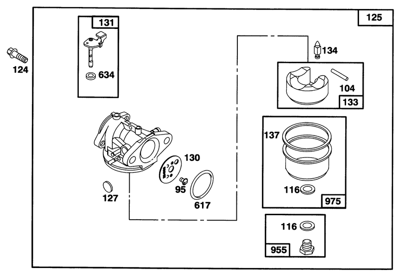 Engine Briggs and Stratton Model 128807 0658 01