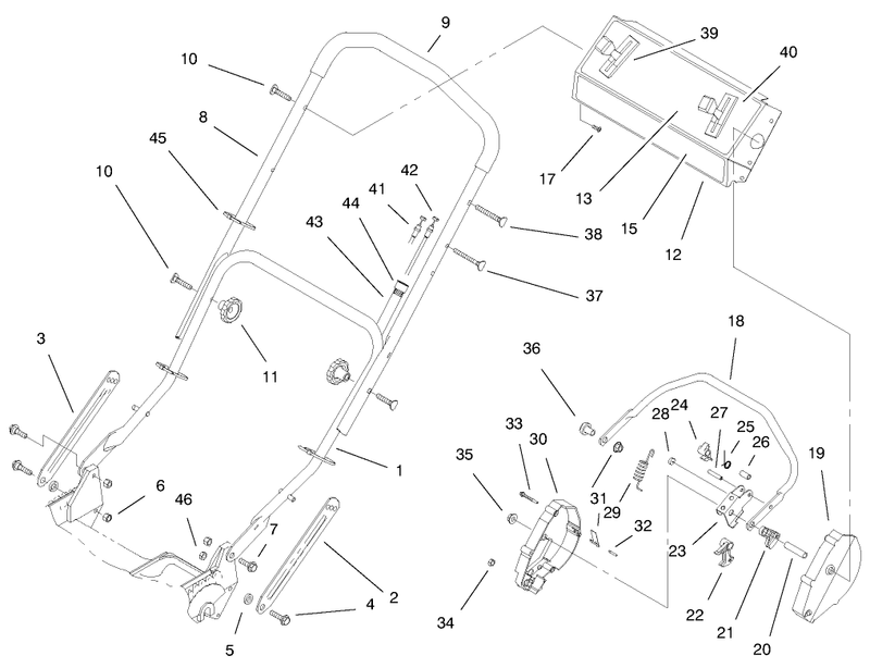 Handle Assembly model No 20475 Only