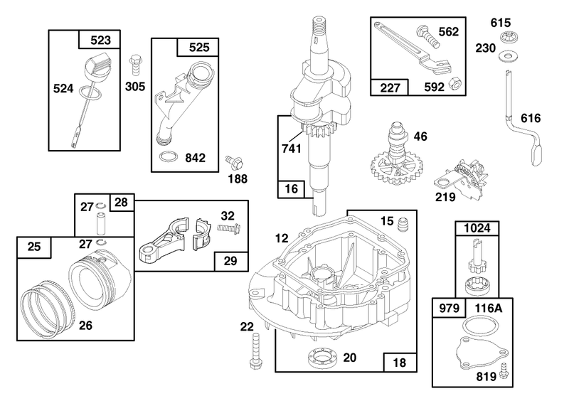 Engine Gts 150 model No 20476 Only