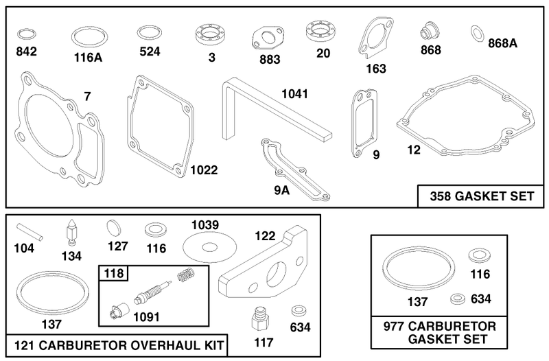 Engine Gts 150 model No 20476 Only