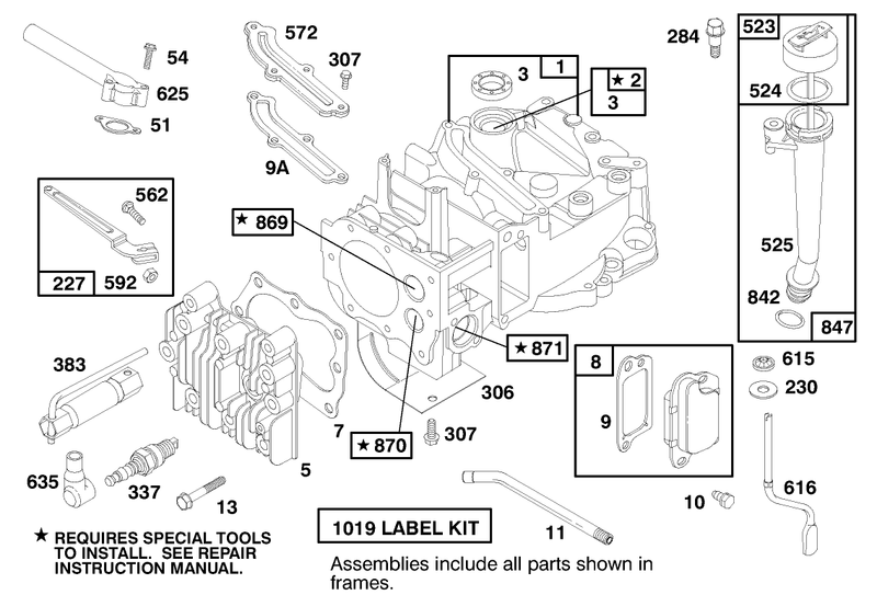 Engine Briggs and Stratton Model 12h802 1758 A1