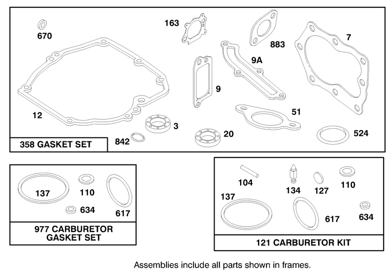 Engine Briggs and Stratton Model 12h802 1758 A1