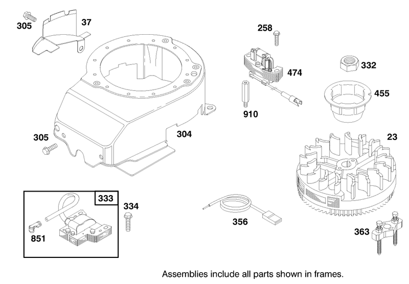 Engine Briggs and Stratton Model 12h807 0660 01