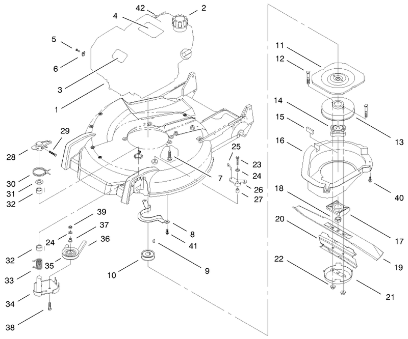 Engine and Blade Assembly