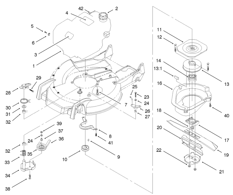 Engine And Blade Assembly