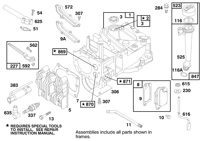 Engine Briggs and Stratton Model 12h802 1758 E1