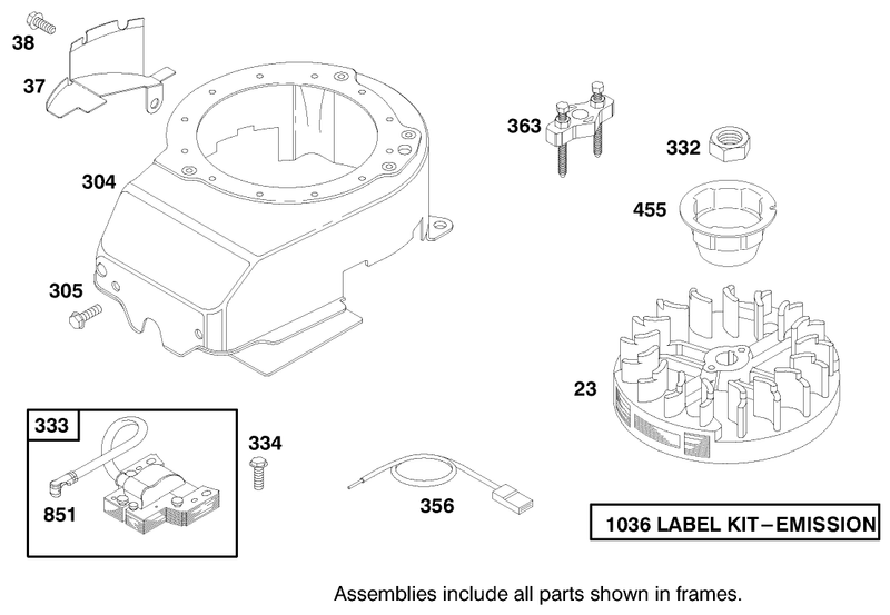 Engine Briggs and Stratton Model 12h802 1758 E1
