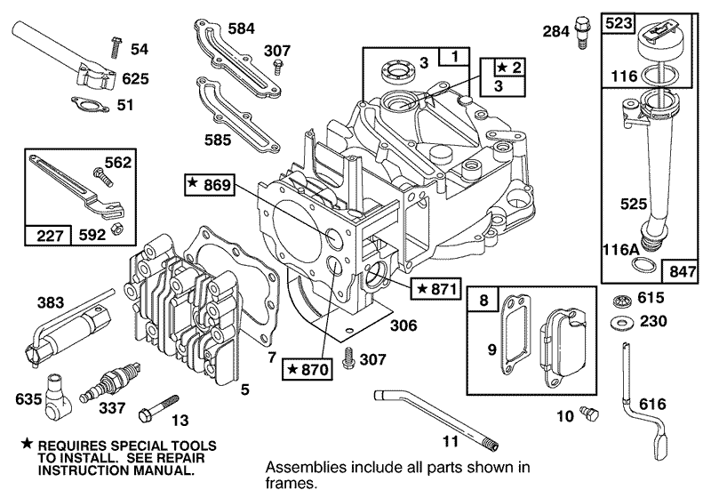 ENGINE BRIGGS and STRATTON MODEL 12H802 1766 E1