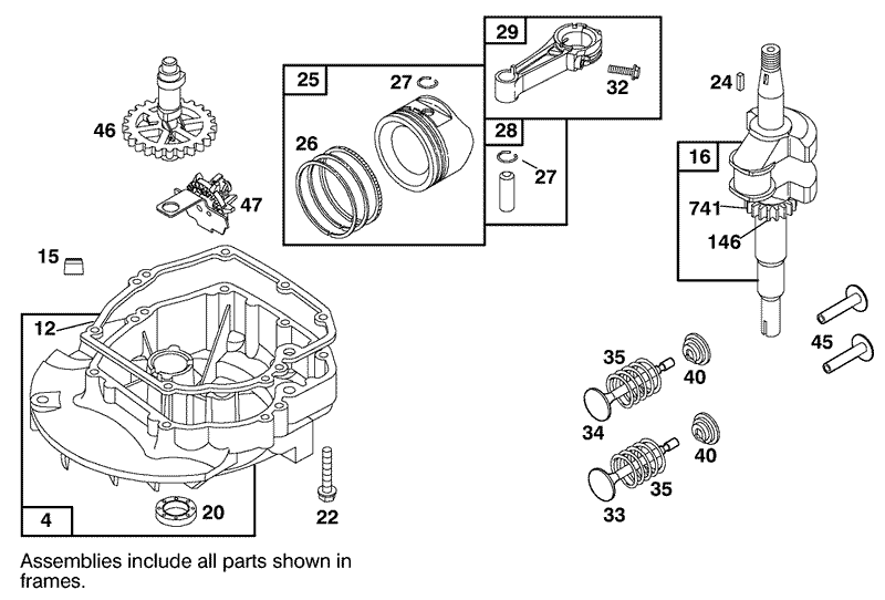 ENGINE BRIGGS and STRATTON MODEL 12H802 1766 E1