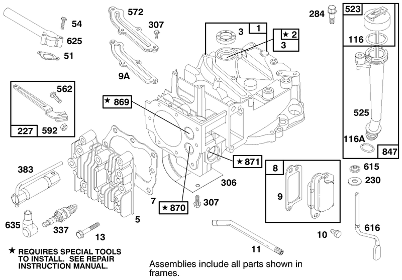 Engine Briggs and Stratton Model 12h802 1758 E1