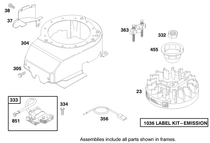 Engine Briggs and Stratton Model 12h802 1758 E1
